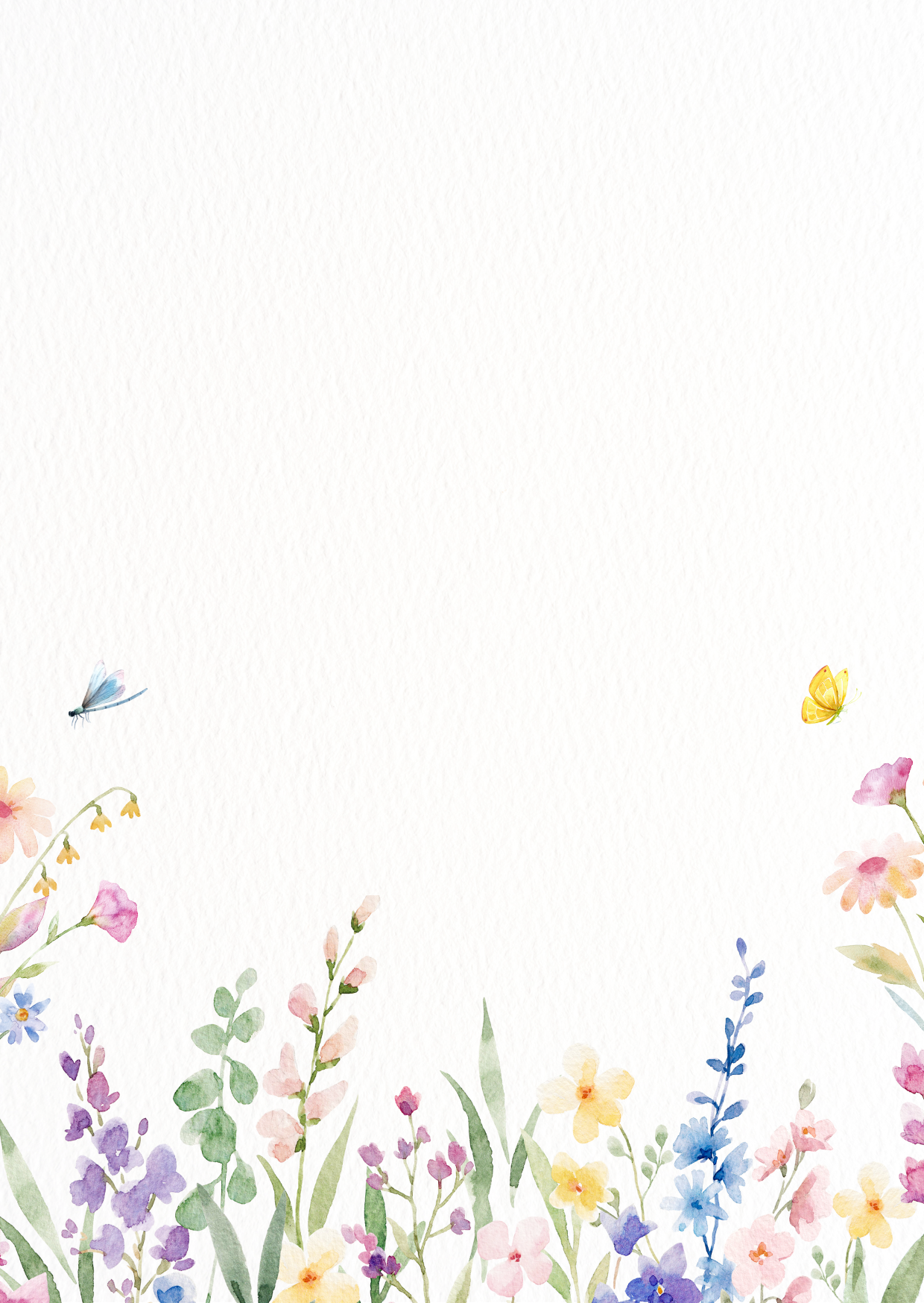 Watercolor Floral Wedding Invitation card